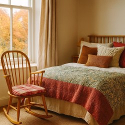 Spindelsitzkissen Highland Check Rot | Rote Tartan Spindelsitzkissen |