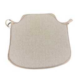 Coussins de siège à fuseaux en lin uni | Coussin de siège neutre | Coussin de siège à fuseaux uni
