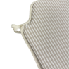 White Stripe Spindle Seat Pads| Neutral Seat Pads | Striped Seat Pads