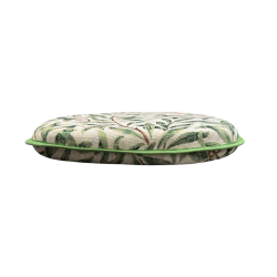 Spindle Seat Pad Willow Bough Sage Tapestry | Green Patterned Chair Pad