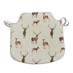 Cuscini per sedie a fuso Stag & Deer | Cuscini per sedie a fuso con stampa animale antiscivolo