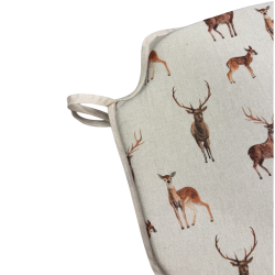 Cuscini per sedie a fuso Stag & Deer | Cuscini per sedie a fuso con stampa animale antiscivolo