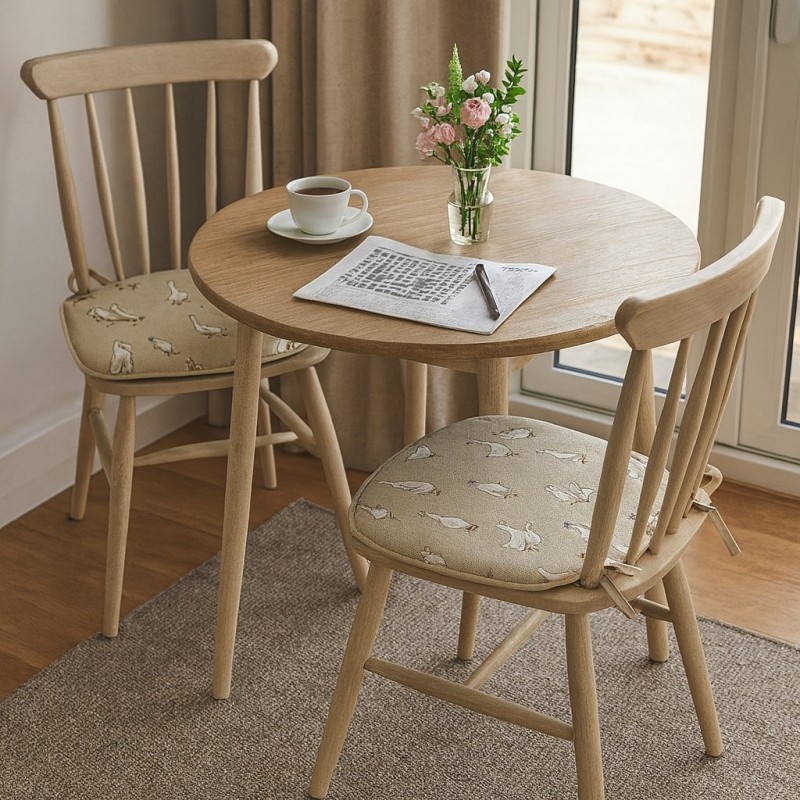 Shabby Duck Spindelsitzkissen | Extra dicke gemusterte Spindelstuhlkissen