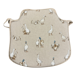 Coussins de chaise à fuseaux Shabby Duck | Coussins de chaise à fuseaux extra épais à motifs