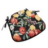 Coussin de chaise à fuseaux à motif de fruits noirs | Coussin de chaise à fuseaux à motif de fruits