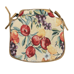 Natuurlijke Fruit Tapestry Spil Stoelkussens | Fruitontwerp Stoelkussens |
