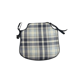 Cuscini per sedie a fuso Highland Check Denim | Cuscini a quadri per sedie a fuso