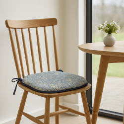 Snakeshead Denim Spindle Stoelkussen | Blauw Patroon Spindel Stoelkussens