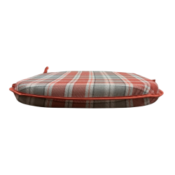 Spindle Seat Pads Highland Check Autumn | Checked Spindle Chair Pads