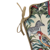 Natural Rainforest Tapestry Spindle Seat Pad | Spindle Shaped Chair Pad