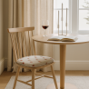 Red Robin Spindle Shaped Seat Pads | Robin Print Spindle Chair Pads |