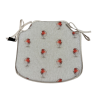 Red Robin Spindle Shaped Seat Pads | Robin Print Spindle Chair Pads |
