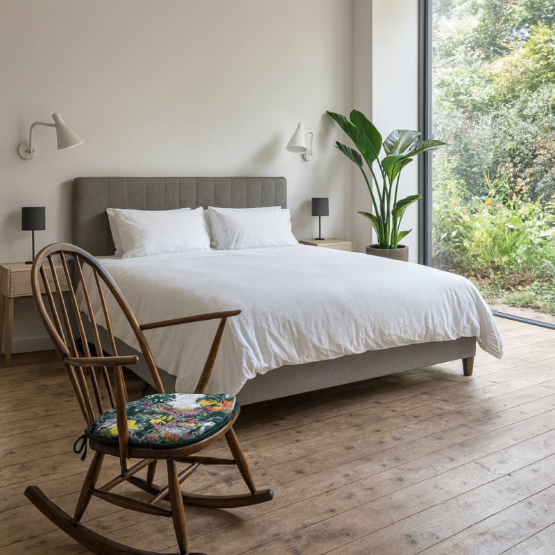 Coussins de chaise à fuseaux en velours imprimé | Coussins de chaise à fuseaux modernes en velours