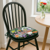 Coussins de chaise à fuseaux en velours imprimé | Coussins de chaise à fuseaux modernes en velours
