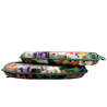 Printed Velvet Spindle Seat Pads  | Modern Velvet Spindle Chair Pads