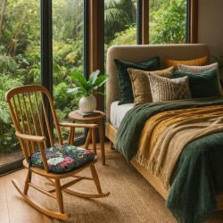 Coussins de siège à fuseaux en velours Patagonia | Coussins de siège à fuseaux en velours tropical