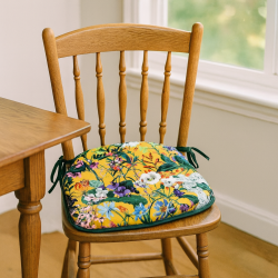 Velvet Midsummer Spindle Seat Pads  | Modern Velvet Spindle Seat Pads