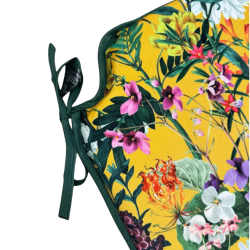 Velvet Midsummer Spindle Seat Pads  | Modern Velvet Spindle Seat Pads