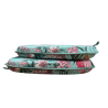 Velvet Tranquillity Spindle Seat Pads  |Floral Velvet Spindle Seat Pads