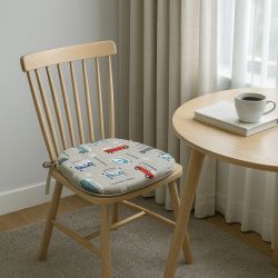 Coussins de siège classiques en forme de fuseau pour camping-car | Coussins de chaise imprimés pour fuseaux