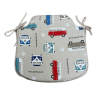 Coussins de siège classiques en forme de fuseau pour camping-car | Coussins de chaise imprimés pour fuseaux