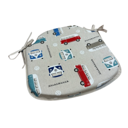 Classic Camper Spindle Shaped Seat Pads | Printed Spindle Chair Pads