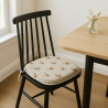 Coussins de chaise à fuseaux en forme de fuseau à motif faisan | Coussins de chaise à fuseaux à motif faisan