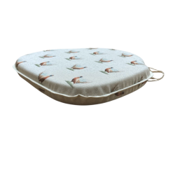 Coussins de chaise à fuseaux en forme de fuseau à motif faisan | Coussins de chaise à fuseaux à motif faisan