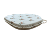 Spindle Shaped Pheasant Seat Pads | Pheasant Print Spindle Chair Pads