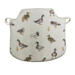 Coussins de siège à fuseaux Canards colverts | Coussins de chaise à fuseaux à motifs de canards |