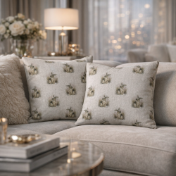 Small Rabbit Print Cushions | Rabbit Cushions | Rabbit Print Pillows