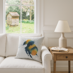 Large Bee Reversible Cushions | Reversible Cushions | Bumblebee Cushion