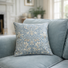 Schlangenkopf-Denim-Kissen | Gemusterte Zierkissen | Blaue Kissen