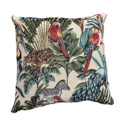 Natural Rainforest Tapestry Cushions | Patterned Tapestry Sofa Cushions