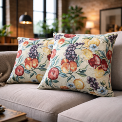 Coussins décoratifs à motifs de fruits naturels | Coussins à motifs de fruits |