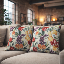Natural Fruits Tapestry Scatter Cushions | Fruit Patterned Cushions |