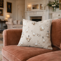 Shabby Duck Pillow Cover | Shabby Ducks Cushions | Duck Cushion Covers