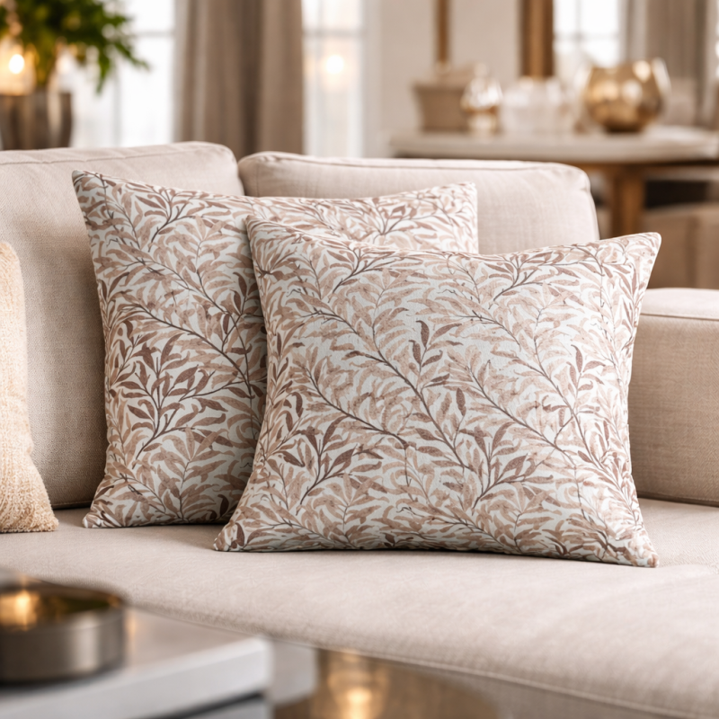 Willow Bough Rust Cushions | Red Patterned Cushions | Printed Cushions