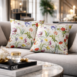 Coussins à motifs floraux classiques | Coussins fleuris