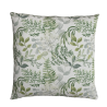 Coussins fleuris verts et gris | Coussins fleuris modernes | Coussins à fleurs