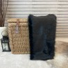 Coperta da letto in finta pelliccia di orso nero
