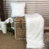 CLEARANCE! Deluxe Polar Kunstpelz-Bettläufer | Weißer Pelz-Bettläufer