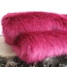CLEARANCE! Magenta Kunstfell-Bettläufer | Hellrosa Fell-Bettläufer