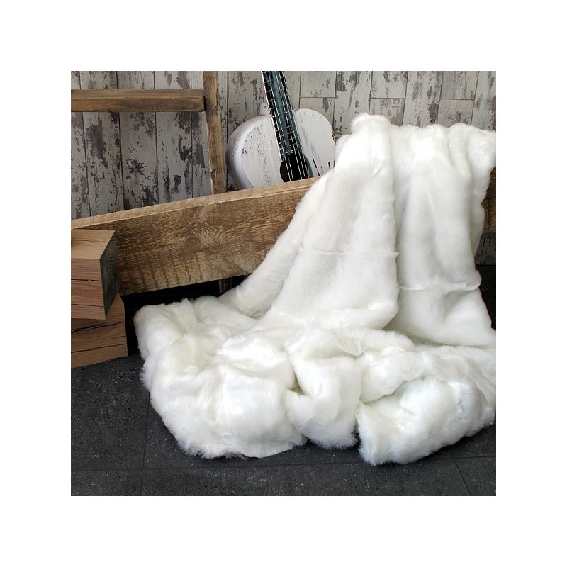 UITVERKOOP! Witte IJsbeer Imitatiebont Bedloper | Witte Bont Bedloper