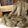 UITVERKOOP! Mink Faux Fur Bed Runner | Bruin Faux Fur Bed Runner