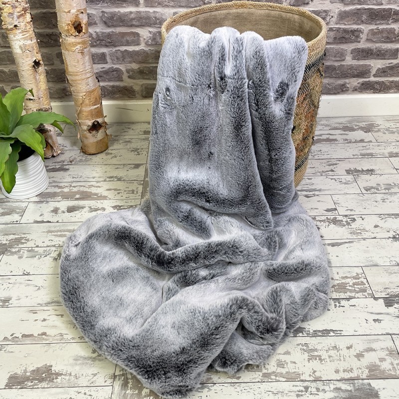 CLEARANCE! New Koala Faux Fur Bed Runner | Grey Fur Bed Runner