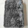 Large Genuine Sheepskin Orthopaedic Dog Bed. Grey Memory Foam Dog Bed
