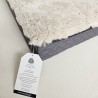 Large Oyster Genuine Sheepskin Dog Bed. Shearling Orthopaedic Pet Bed