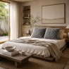 Pair Of Grey Short Haired Genuine Sheepskin Cushions 40cm