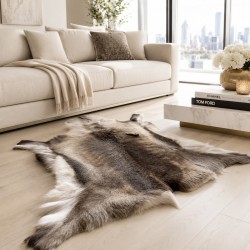 Large Natural Reindeer Hide Rug | Natural Nordic Reindeer Skin